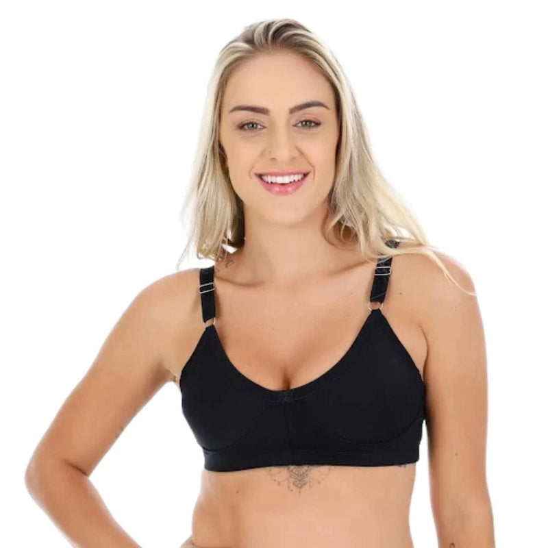 Kit 2 Sutiã Reforçado Sem Bojo Lingerie Sutiã Sem Bojo Sutian Comum e Plus Size