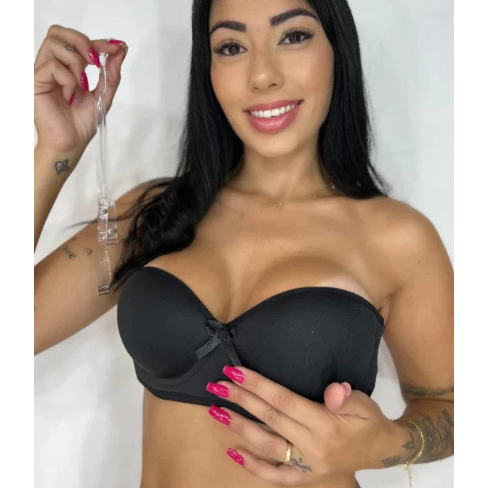 Sutiã Tomara que Caia Com Alça de Silicone Removível  Soutien Bojo Lingerie