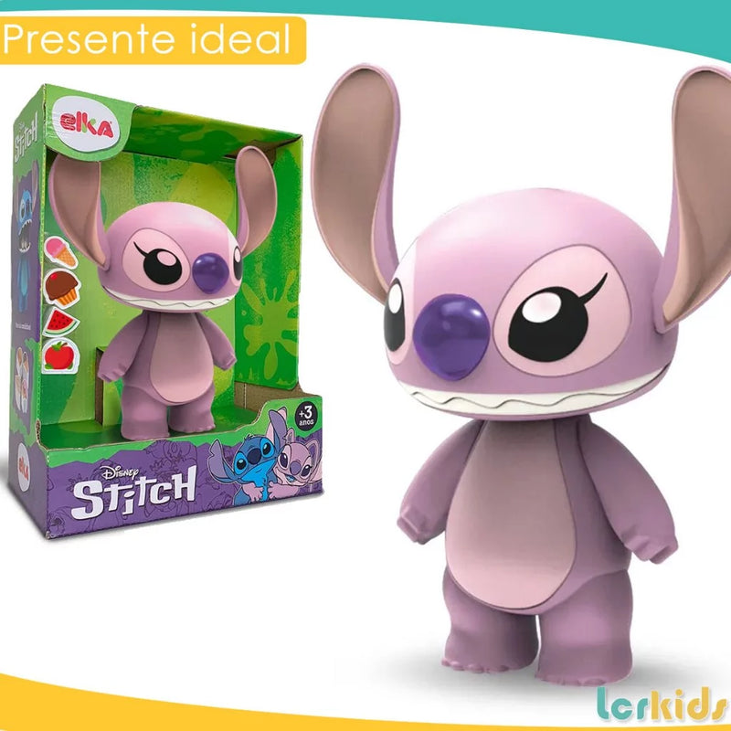 Boneco Articulada Angel Stitch 24cm Brinquedo Original Disney