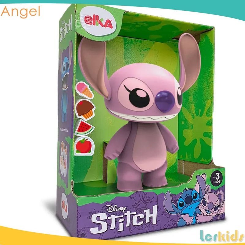 Boneco Articulada Angel Stitch 24cm Brinquedo Original Disney