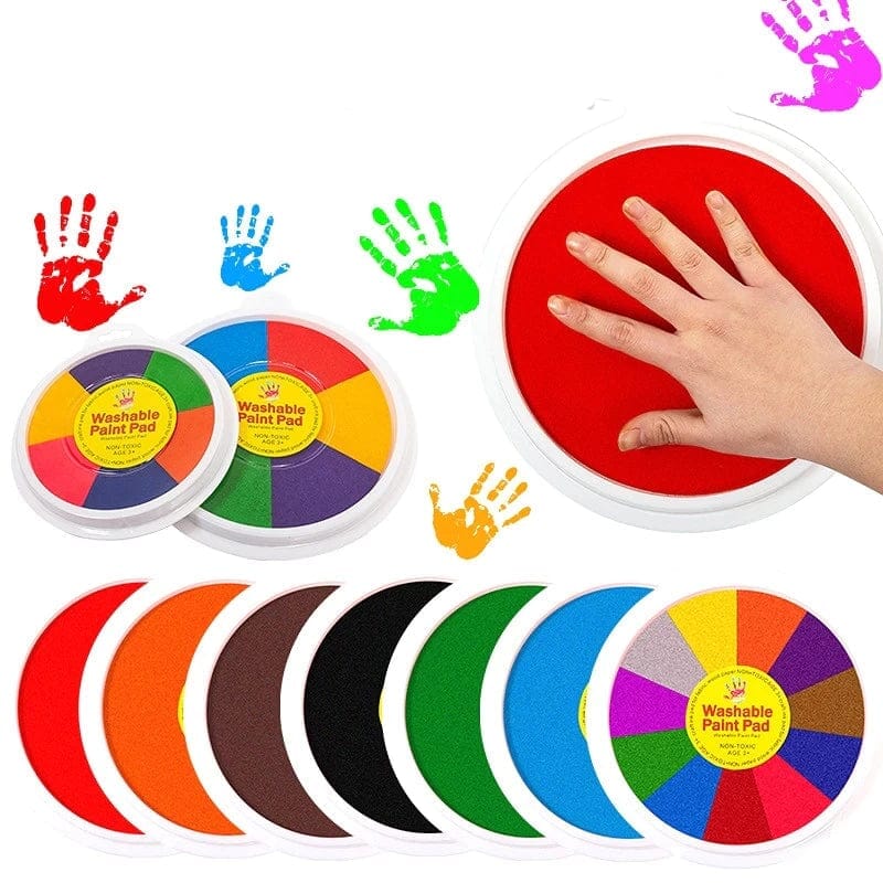 Kit Montessori de Pintura a Dedo (Atóxico e Lavável)